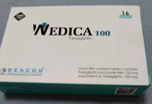 孟加拉碧康制药曲格列汀Zafatek、Wedica，100mg*16片说明书附购买渠道和代购联系微信