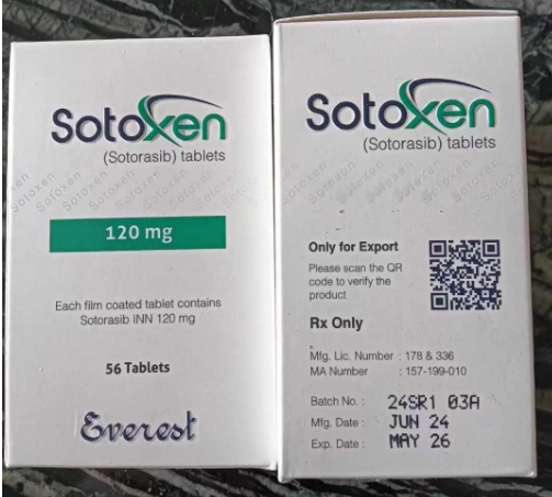 孟加拉珠峰索托拉西布AMG510，Sotoxen、AMG510、LUMAKRAS、Sotorasib，说明书附购买渠道和代购联系微信